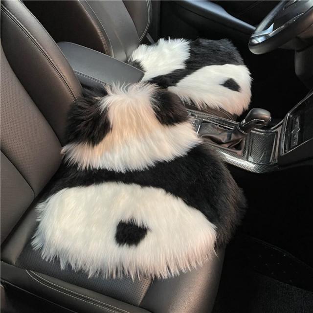 パンダ 車シートカーシートカバー前席用 椅子用クッション チェアクッション