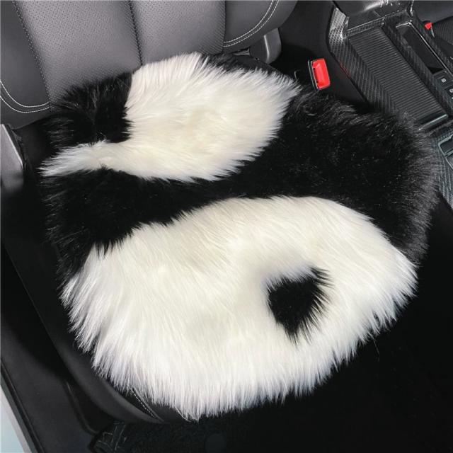 パンダ 車シートカーシートカバー前席用 椅子用クッション チェアクッション_1