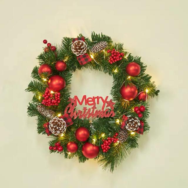 クリスマスリース クリスマススワッグ　 壁飾り 人工造花 デラックスリース