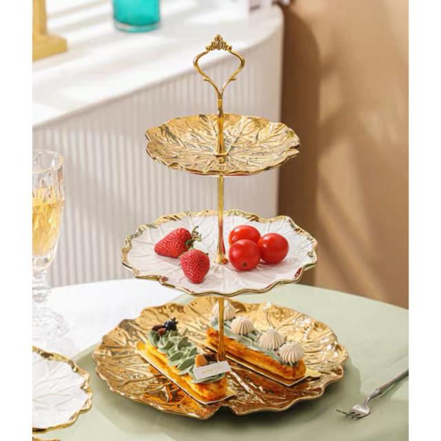 ケーキ スタンド プレート 3段セット アフタヌーンティー フルーツ