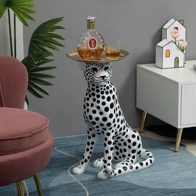 サイドテーブルヒョウ