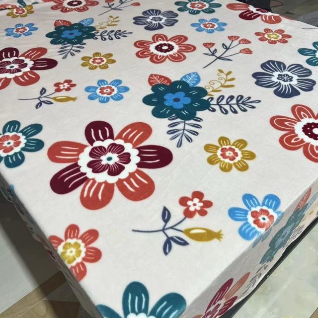 可愛い 毛布ブランケット ひざ掛け かけ布団200x230 暖かい花柄