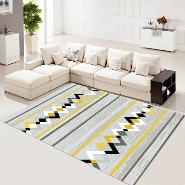 ラグカーペット ラグマット滑り止め付 ホットカーペット対応 玄関マット 現代風