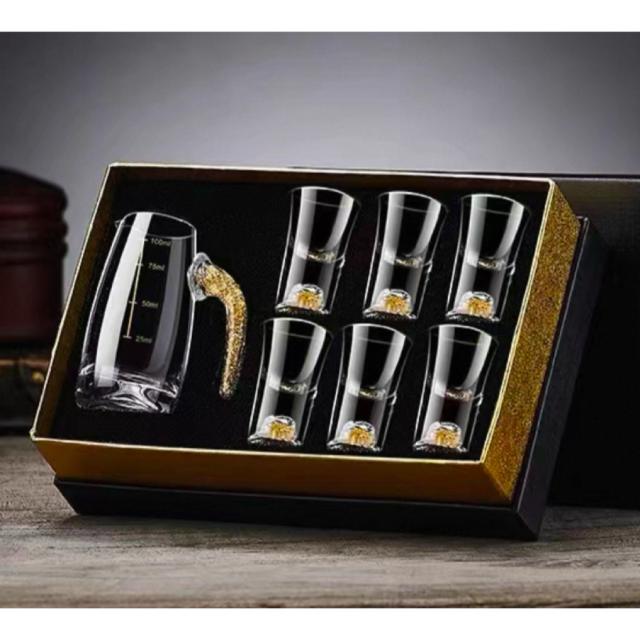 グラス 冷酒器 冷酒グラス グラスセット ショットグラス 金箔入れ高級