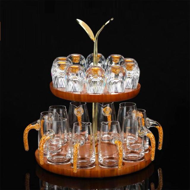 グラス 冷酒器 冷酒グラス グラスセット ショットグラス 金箔入れ高級グラス