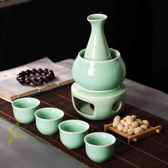 酒器 徳利 熱燗 焼酎 日本酒 清酒 食器 陶器 酒燗器 保温器 温燗 おちょこ