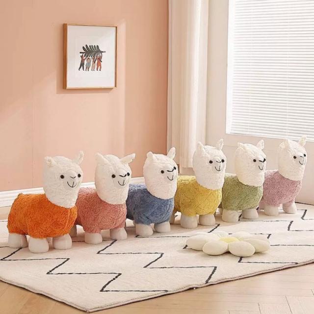 アルパカ椅子 スツール チェア 椅子 いす イス ウッド 腰掛け かわいい