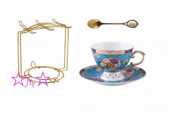 高級西洋ティー・コーヒーカップセット カップ＆ソーサー4客セット ．陶磁器ティーセット｜au PAY マーケット