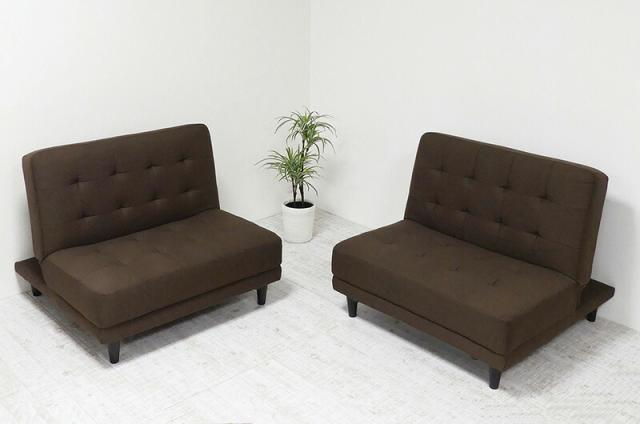 ソファーベッド 分割式 リクライニング 白 赤 おしゃれ シングルベッド