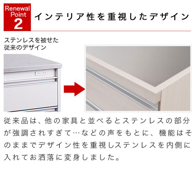キッチンカウンター 木目 幅80 ステンレス天板 レンジ台 レンジラック 大型レンジ対応 食器棚 レンジボード キッチン収納 ステンレスキッチンカウンター キッチンボード 組立不要_5