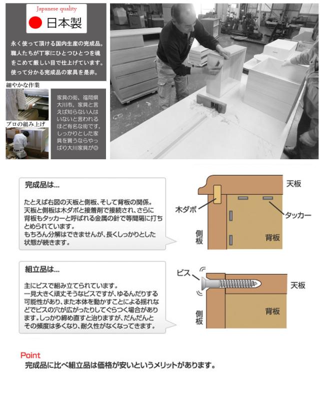 キッチンカウンター下 引き戸 ナチュラル 木目 おしゃれ 組立不要 キッチン収納 キャビネット 木製 アルダー材を使用_6