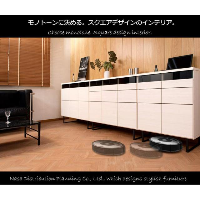 キャビネット 幅71 扉 引出 収納 モノトーン 白 ホワイト 黒 日本製 脚付き モダン 北欧 リビングボード 扉付き キャビネット 脚 付き 収納 おしゃれ 配線ホール付き ルーター収納 DVD収納 電話台 国産 ほぼ完成品 組み立て簡単 約70cm幅/送料無料_12