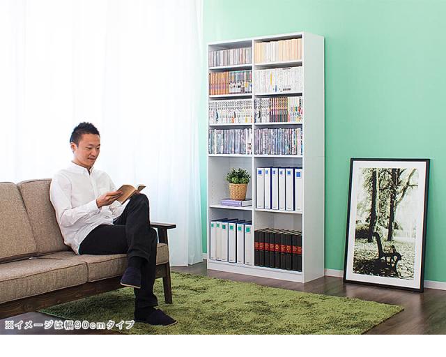 本棚 オープンラック 幅75cm 高さ180cm ラック シェルフ 書棚 本棚 大容量 シンプル 木製 A4 書類 整理 事務所 壁面収納 子供部屋 教科書 収納 ホワイト/ブラウン_5