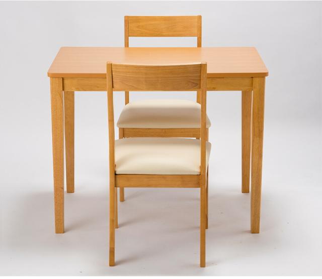 ダイニング3点セット 幅90cmテーブル チェア2脚 ナチュラル 椅子 チェア完成品 おしゃれ 木製 オーク突板テーブル半完成品 作業台 ダイニングテーブルセット 北欧 ダイニングチェア 食堂 飲食店 福祉介護施設 天然木 シンプル 賃貸 二人暮らし 送料無料_8