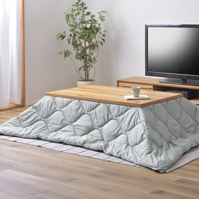 コタツ布団 長方形 ブラック／グレー こたつ布団 長方形 190×230 防寒 シンプル おしゃれ 収納バッグ付き キャンプ アウトドア リバーシブル 持ち運び ブラック グレーの通販は 8,732円