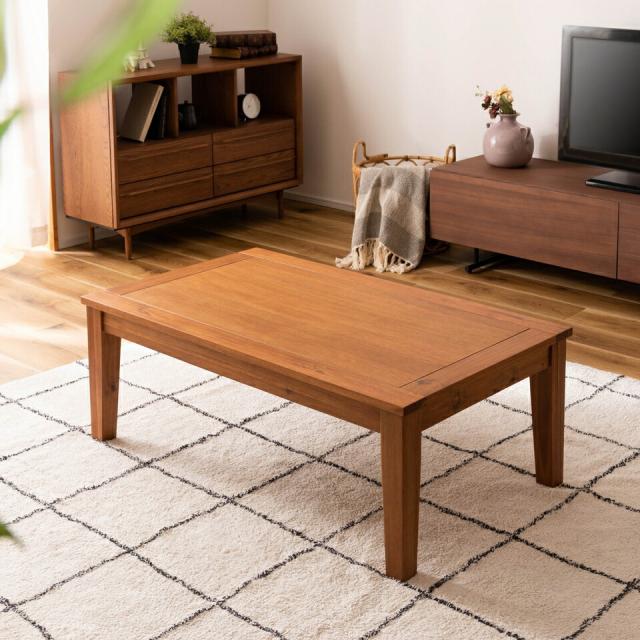 コタツ ナチュラル コタツ コタツテーブル 幅105cm センターテーブル 長方形 オールシーズン 天然木 アカシア デザイン おしゃれ