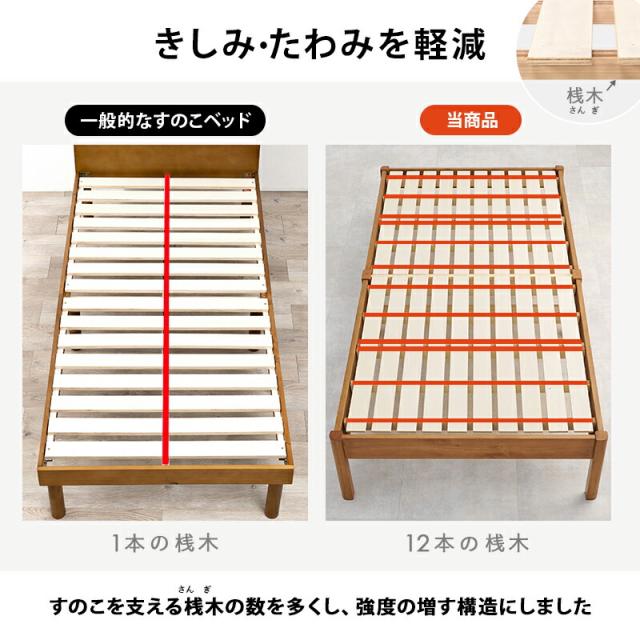 組立簡単 シングルベッド_7