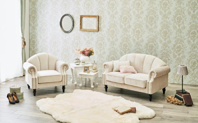 姫系 家具 ソファ 1人掛け パーソナルソファ アンティーク アールデコ