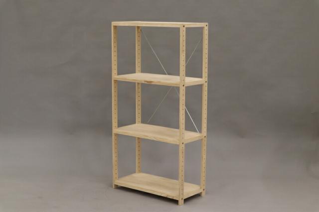 パインラック4段60 収納 棚 オープンラック 収納ラック 多目的ラック 木の風合い パインラック ナチュラル オシャレ 家具 おしゃれ ラック シンプル 収納 整理 棚 木目