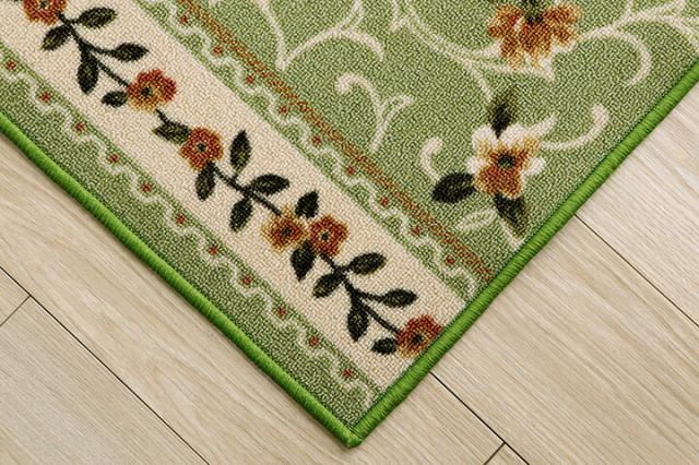 廊下敷き マット 花柄 エレガンス 撥水 ベージュ 約 60×440cm 華やか 約4ｍ 廊下敷き エレガント 汚れにくい 表地には撥水加工 おしゃれ マット 機能的 お洒落 可愛らしい 可愛い 廊下敷き_14