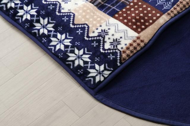 こたつ布団 長方形 省スぺース ノルディック レッド 約 190×250cm お洒落 温かみのあるノルディック柄 こたつ布団 やわらか ふんわり フランネル素材 こたつふとん 省スペース こたつ用 こたつ布団_16