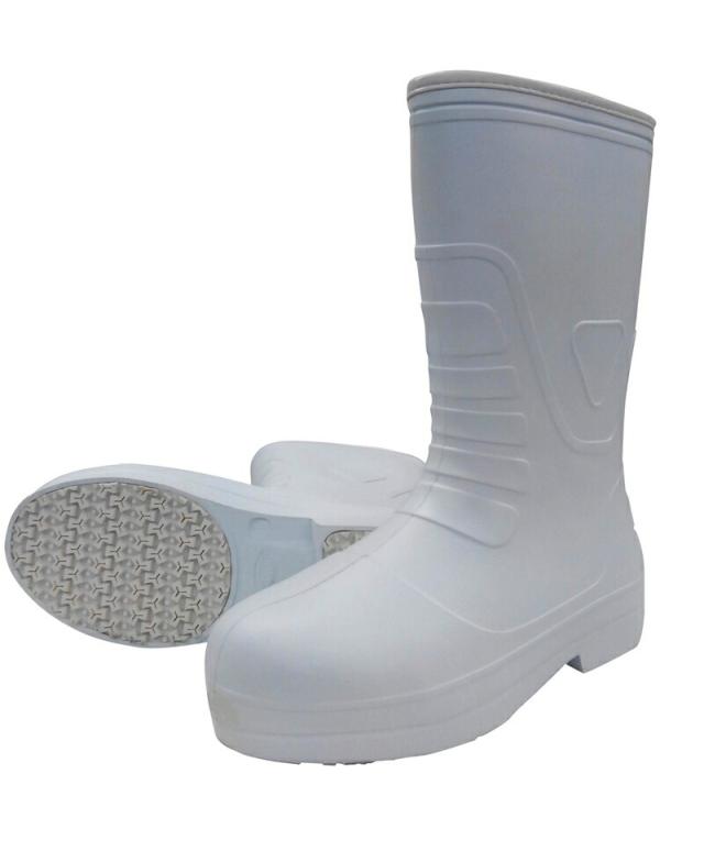 長靴 安全靴 白 ホワイト 軽量 作業用 仕事用 作業靴 仕事靴 水回り 工場 メンズ レディース 男女兼用 柔らかいEVA安全ラバーブーツ 洗える 丸洗いOK EVA樹脂 靴 ブーツ セーフティブーツ キックバック付き 合成ゴム配合 柔らかく履きやすい ラバー おすすめ シンプル