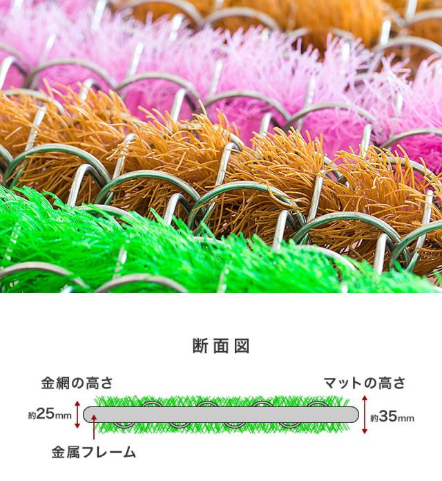 アイビーマット 玄関マット 幅60×奥行36cm【5枚組み】【業務用】カラー4色 ビクトリーマット コンビマット 靴底 泥落とし 雪落とし 業務用マット 作業用マット 玄関マット エントランスマット ドアマット 日本製 高品質 国内生産品 組立不要_4