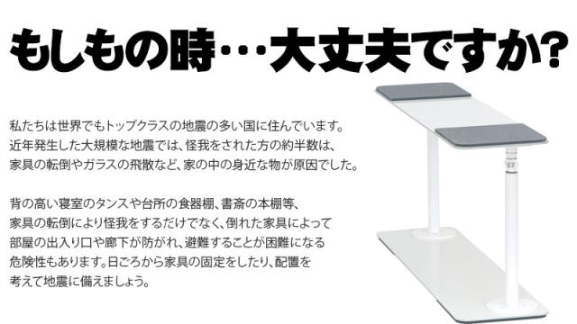 ダイナ Cタイプ 52cm〜80cm つっぱり棒 強力 おしゃれ 地震 家具転倒 