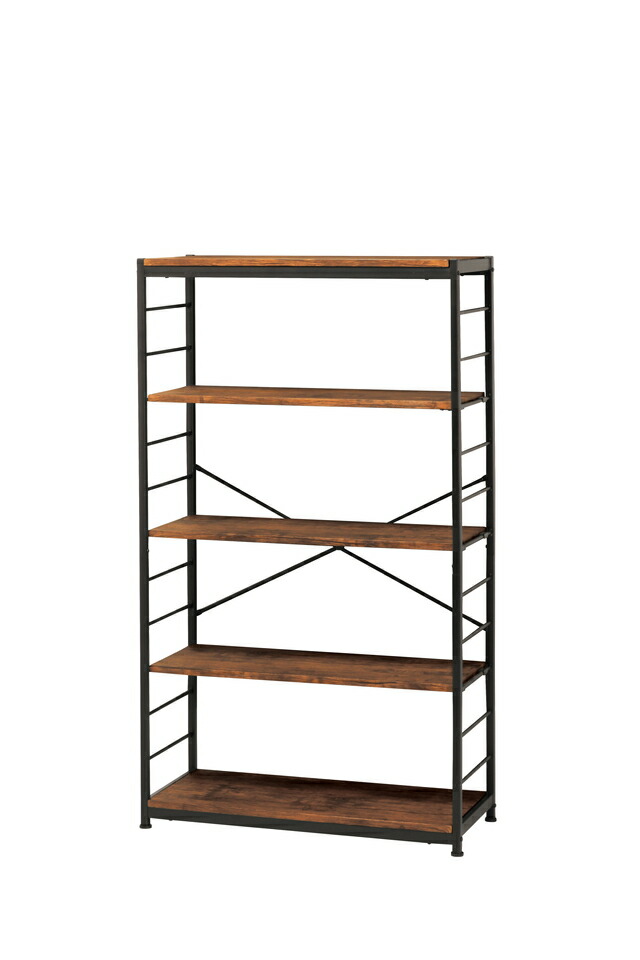 フリーラック5段 シェルフ 棚 オープンラック 収納 オープンシェルフ 収納ラック 多目的ラック フリーラック 収納家具 収納棚 本棚 ブラウン ナチュラルの通販は 16,350円