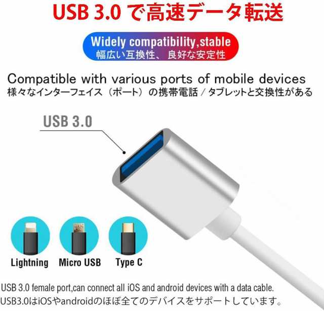 Lightning Android to HDMI 変換ケーブル HDMI変換アダプター