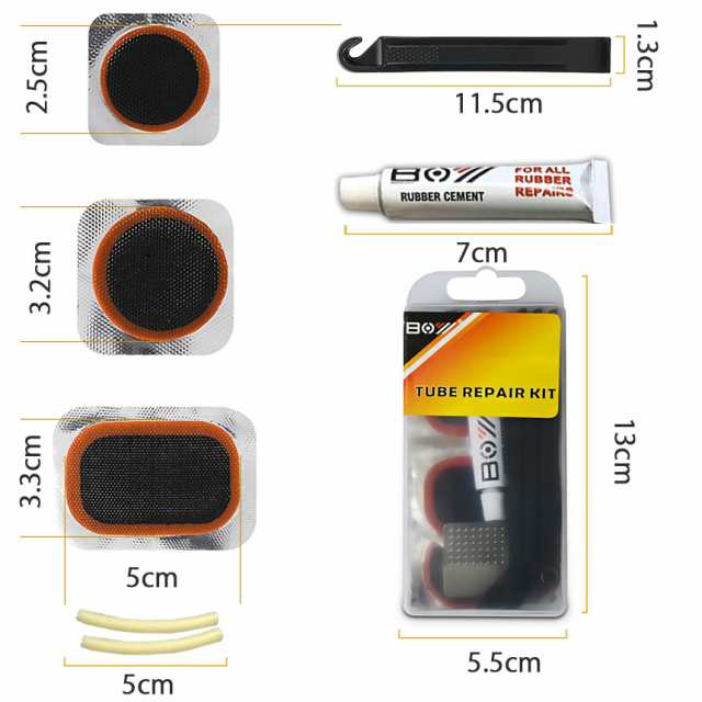 パンク修理キット 自転車 修理 応急用 自転車タイヤパッチ 修理ツール