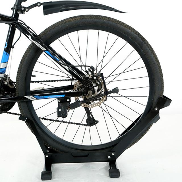 自転車 スタンド サイクルスタンド 4個セット 前後輪両対応 転倒防止 自転車ディスプレイ 工事不要 室内対応 20〜29インチ タイヤ幅3〜7cm 対応 駐輪場 ママチャリ マウンテンバイク ロードバイク キックスタンド無し対応_8
