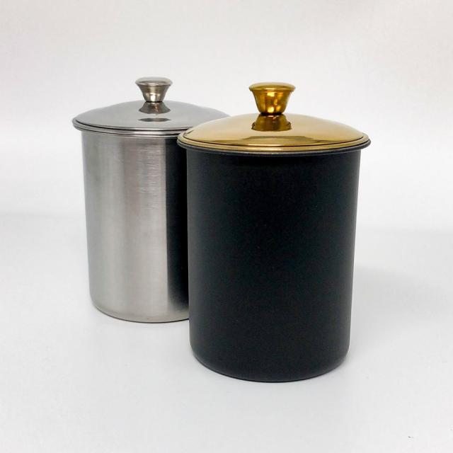 2点ご購入で10%OFFクーポン】 灰皿 蓋つき 2カラー ブラック シルバー