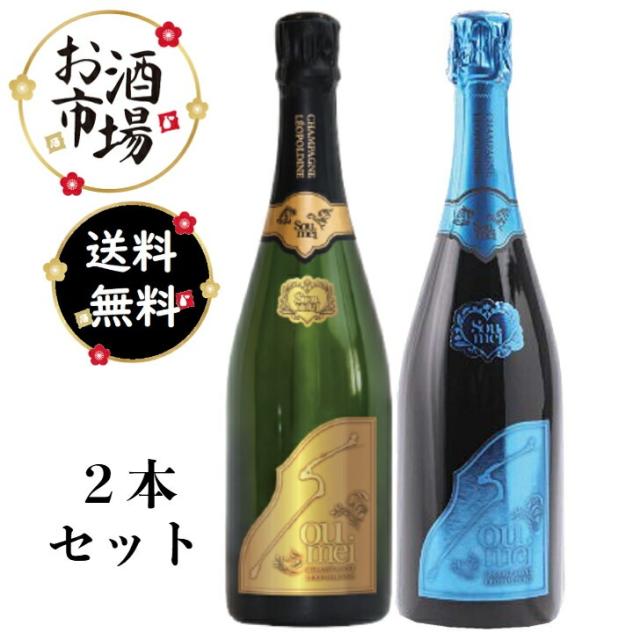 正規品＞SOUMEIソウメイブリュット＆ブルー 2本セット 750ml×2本