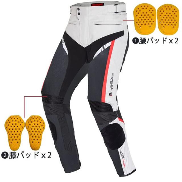 送料無料 メンズバイク用パンツ メッシュ ライディングパンツ メッシュパンツ プロテクター付き レーシングパンツ 通気性に優れ ライダースパンツ バイク用パンツ M~5XL_2
