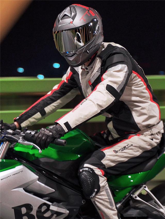送料無料 バイク用上下セット メンズジャケット パンツ ライナー付き バイク用ジャケット 通気性に優れ スポーツジャケット プロテクター付き オールシーズン バイクウェア 春 夏 秋 冬 防水 防寒 防風 通気 父の日 M~5XL_11