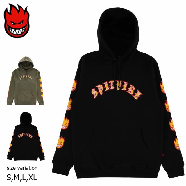 SPITFIRE OLD E BIGHEAD HOODIE SLV BKL SLV/ARMY スピットファイア プルオーバー ビッグヘッド ロゴ フーディー パーカー 正規品の通販は