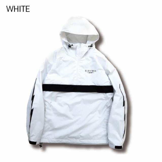 22-23 ELECTRIC ANORAK RAGLAN BLACK WHITE エレクトリック アノラック ジャケット トップス プルオーバー  スノーボード スノボー メンズ｜au PAY マーケット