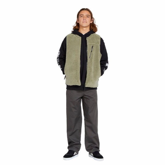 VOLCOM ARCHSTONE VEST ボルコム THYME GREEN ベスト フリース