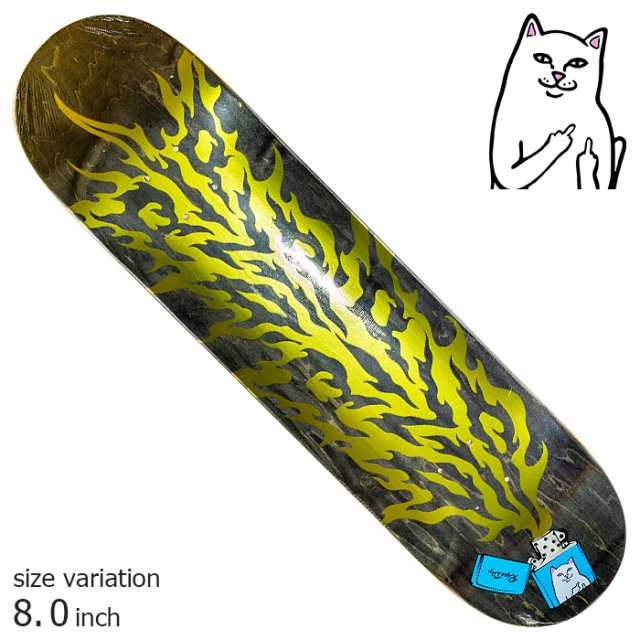 RIPNDIP RIPNLIT Deck BLACK 8.0 inch スケートボード スケボー デッキ