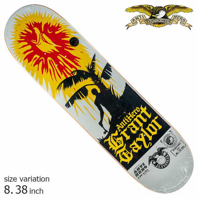 ANTIHERO アンチヒーロー スケボー デッキ GRANT TAYLOR SELECTORS DECK 8.38 inch DECK  スケートボード SKATEBOARD アンタイヒーロー｜au PAY マーケット