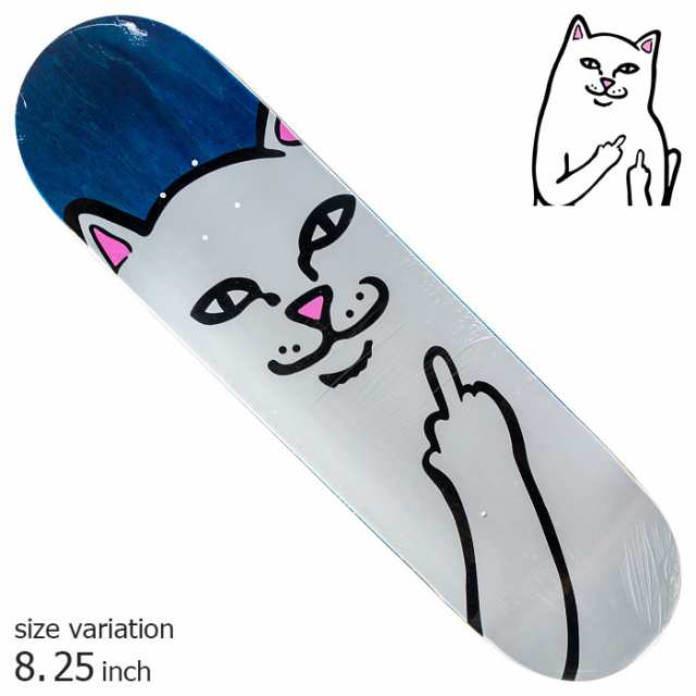 RIPNDIP スケボー デッキ リップンディップ 猫 ネコ LORD NERMAL BOARD BLUE 8.25 inch スケートボード 板 DECK