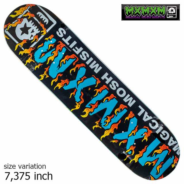 MxMxM SKATEBOARD DECK TEAM GOLD 7.75 - スケートボード