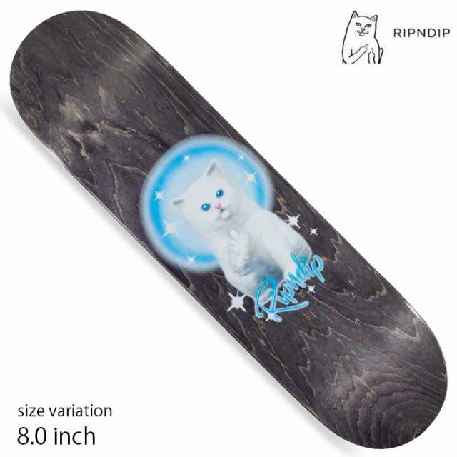 RIPNDIP スケボー デッキ リップンディップ 猫 Sprinkles Deck 8.0inch Black スケートボード ネコ