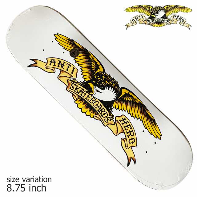 Antihero Classic Eagle 8 75 Inch White スケートボード スケボー デッキ Skateboard アンタイ ヒーロー アンチ ヒーローの通販はau Pay マーケット Crass Online Store