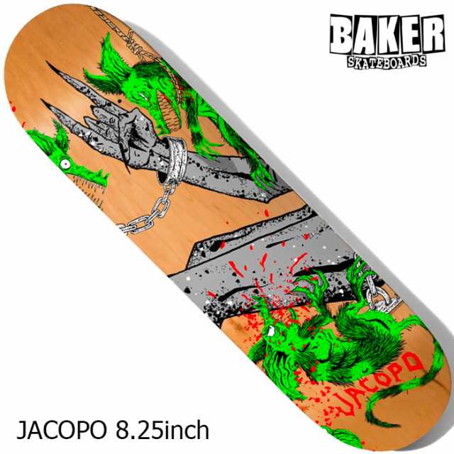 BAKER ベイカー デッキ スケボー JACOPO TOXIC RATS 8.25inch スケートボード SKATEBOARD