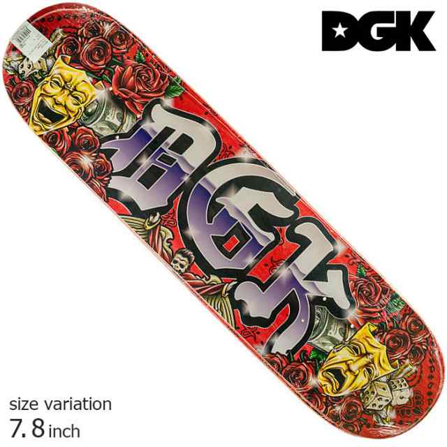 DGK LOGO DECK OUR LIFE 7.8 inch スケートボード デッキ ディージーケー スケボー