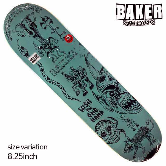 BAKER ROWAN STOP AND THINK 8.25inch ベイカー ベーカー デッキ スケボー スケートボード ストリート 板 SKATEBOARD