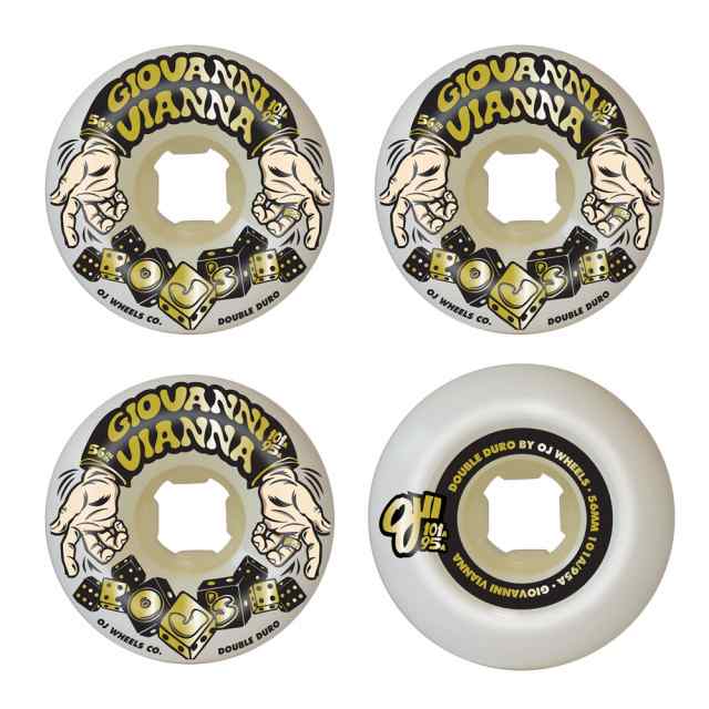 OJ DBL DURO VIANNA HIGH ROLLER 56mm 101A 95A ハード ウィール タイヤ パーツ スケートボード スケボー