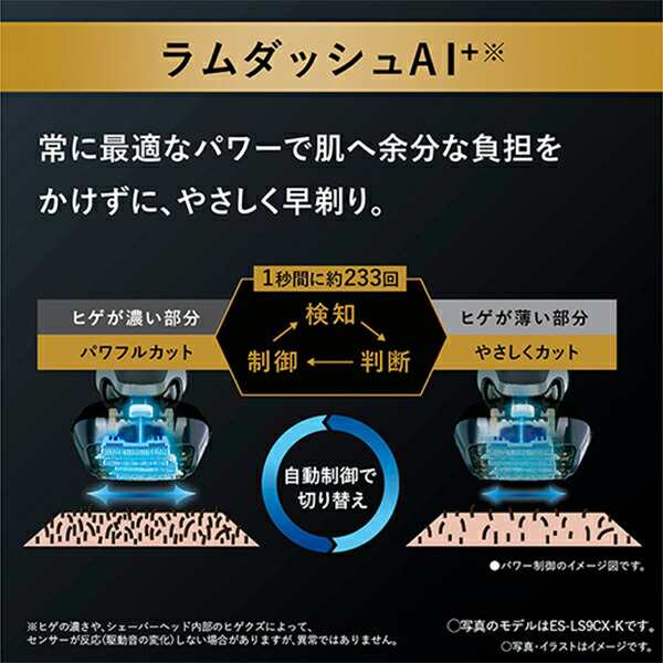 送料無料】ラムダッシュPRO 6枚刃 ES-LS9Q-K パナソニック リニア